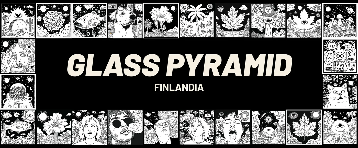 GLASS PYRAMID sign