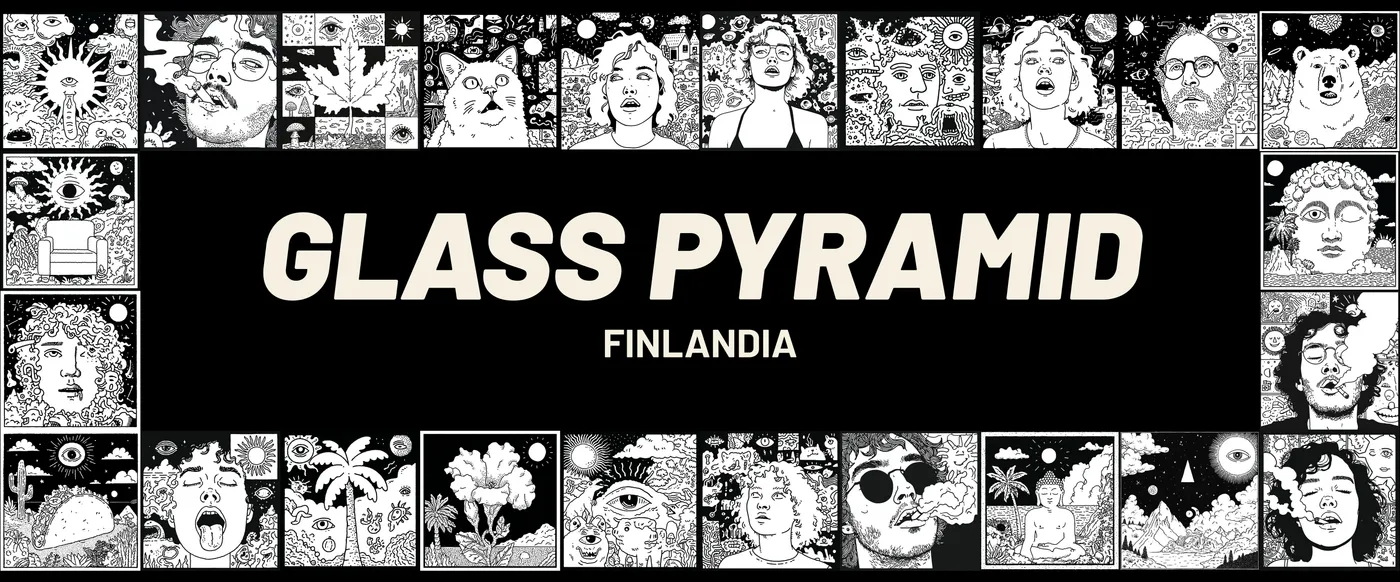 GLASS PYRAMID sign