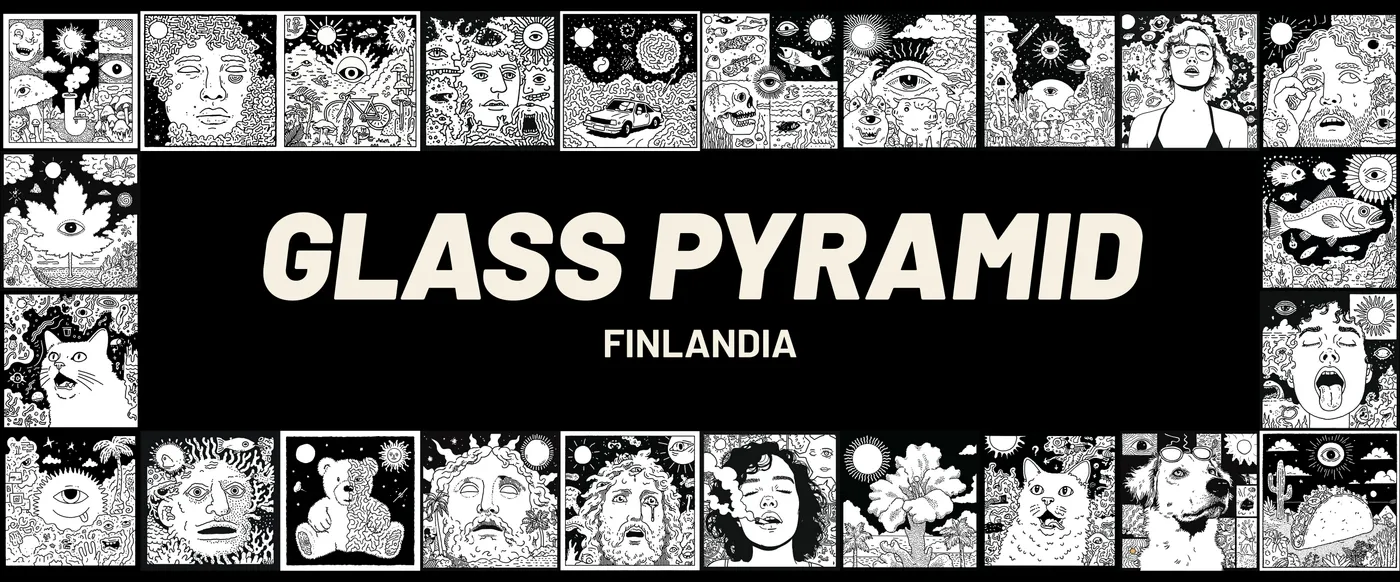 GLASS PYRAMID sign